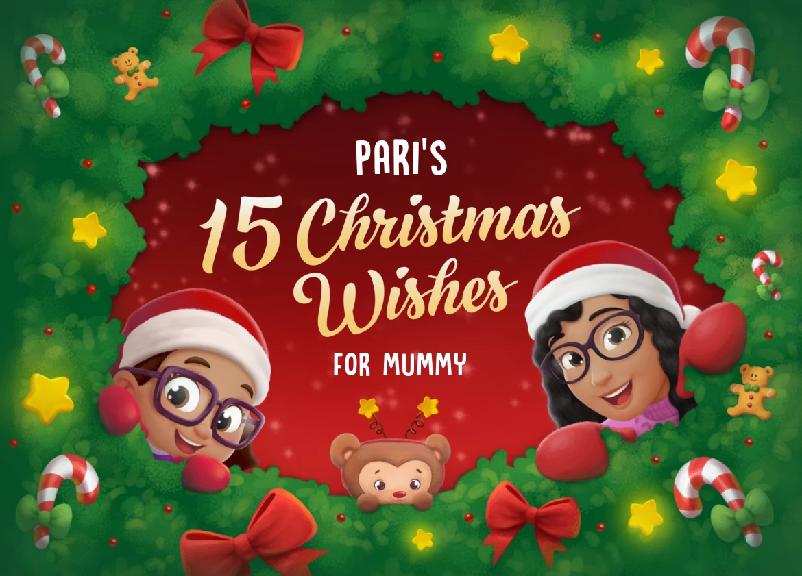 Premium Personalised Christmas Book for Mum Hooray Heroes